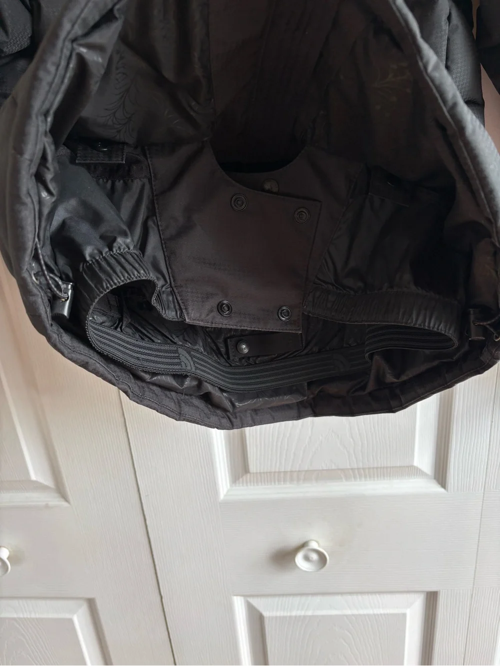 The North Face Logo Quilted Goose Down Full Zip Jacket Warm Womens‎ S Black 550